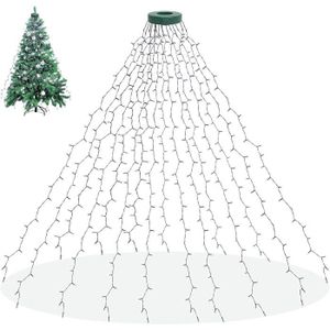 GUIRLANDE D'EXTÉRIEUR Guirlande Lumineuse De Noël Blanc Froid, 2M 400 Led Fairy Lights 8 Modes D'Eclairage, Fonction Mémoire Pour Intérieur Extéri[n49]