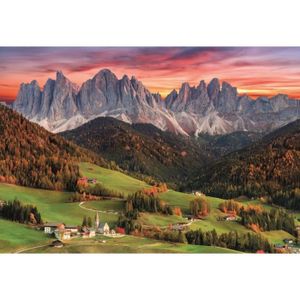 Puzzle Adulte Paysage : Massif du Mont Blanc Lacs des Cheserys - 1500 Pieces  - Nathan Collection Montagne et Evasion