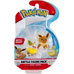 FIGURINE - PERSONNAGE Pokémon Chiffres de Bataille 2-Pack Évoli & Voltou