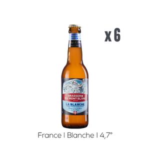 BIERE Pack Bières Mont-Blanc La Blanche - 6x33cl - 4,7%