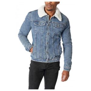 Veste en jean levis homme sherpa Cdiscount