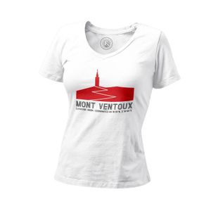 MAILLOT DE CYCLISME T-shirt Femme - Fabulous - Mont Ventoux - Manches courtes - Blanc - Coupe actuelle FIT