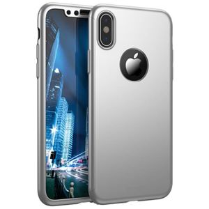 Ultra-Fine Cover Skin Bumper Slim Telephone Portable Hard-Case Etui NALIA Coque Integrale Compatible avec iPhone X XS Mince Housse Avant /& Arri/ère Protection avec Verre Tremp/é Couleur:Noir