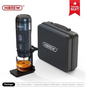 MACHINE À CAFÉ DOSETTE - CAPSULE HiBREW H4A 80W Machine à café portable 3 en 1 pour