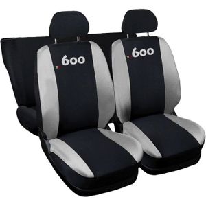 HOUSSE DE SIÈGE Lupex Shop Housses de sièges auto compatibles Seicento 600  Set couvre-sièges avant et arrière  Logo brodé  Airbag Compatible  A165