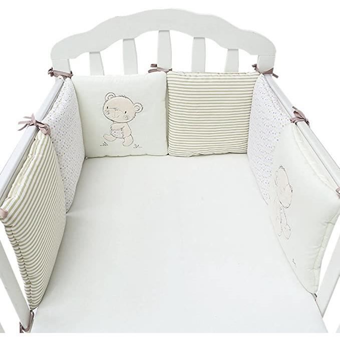 VERTBAUDET Tour de lit modulable NUAGE D'ETOILES Oeko-Tex® BLANC - GRIS  180X35 - Cdiscount Puériculture & Eveil bébé