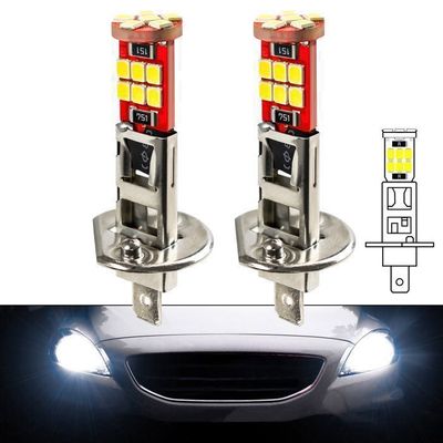 Pack 2 Ampoules H1 100W Xenon Effect - Blanc 5000K - +130% De Lumière - Pour Phares Voiture Et Moto - 12V Plug & Play