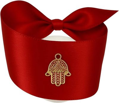 25 Rubans De Mariage Beige Avec Main De Fatma Dorée - Accessoire Cérémonie, Décoration Table, Jeu Du Ruban - Style Bohème Chic, Cadeau Invités - 7