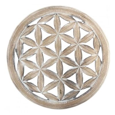 Déco Murale Cœur En Osier Atmosphera - D12cm Blanc - Ambiance Romantique Et Poétique