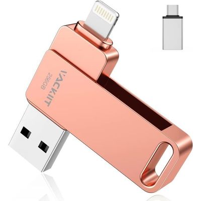 IDiskk 256GB SSD USB-C Avec Empreinte Digitale, 500MB/s, Cryptage Pour IPhone 15, IPad, MacBook, Android Et PC