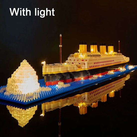 Titanic Jeux De Construction, 3800 Pièces Bateau Micro Blocs De