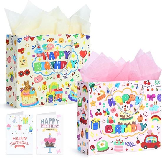 Sacs De Fête Pour Enfants Avec 12 Bandes Slap, 16 Autocollants Et 12 Porte-Clés - Lot De 10 Sacs Cadeaux