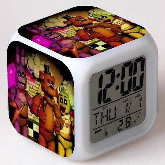 Réveil Numérique My Hero Academia LED 7 Couleurs Avec Veilleuse 3D - Horloge Enfant MHA Idéale Pour Garçons Et Filles