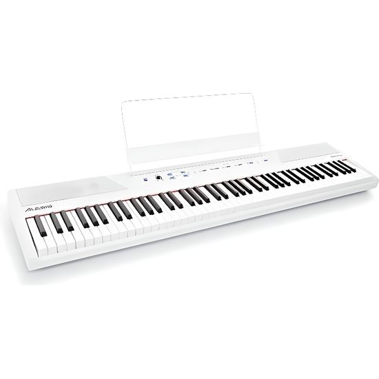 Alesis Piano Numérique Clavier 88 Touches Semi Lestees Taille Authentique Adapt Secteur 