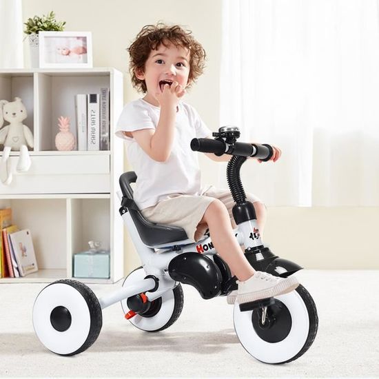 DREAMADE 4 en 1 Tricycle/Vélo Evolutif Pliable pour Enfants 15Ans