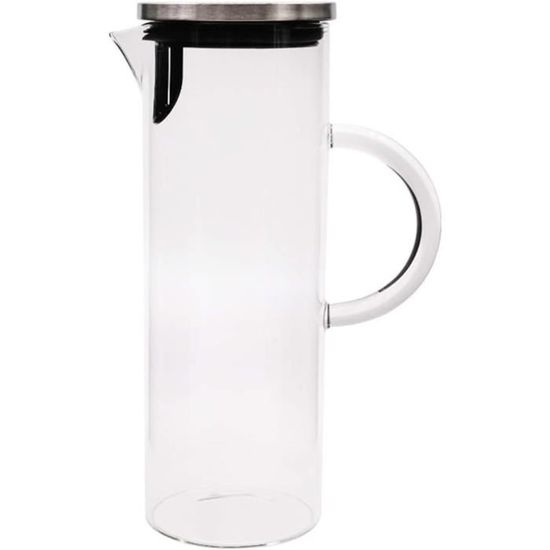 Théière Relaxdays 1L En Verre Borosilicate Avec Filtre Inox - Parfaite Pour Thé Vrac - Design Élégant
