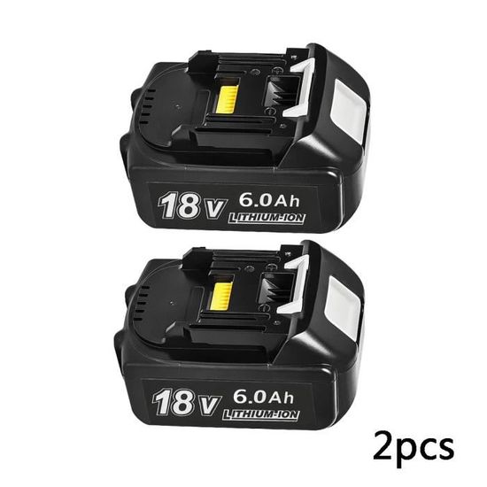 2 Batteries Lithium 18V 5.0Ah Pour Outils Makita - Remplacement BL1860B, BL1850B, Etc., Haute Autonomie - 5
