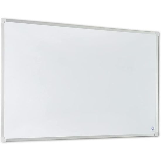 Tableau Blanc Mobile Sur Pied - 90x60 Cm, Magnétique, Hauteur Et Angle Réglables, Avec Roulettes