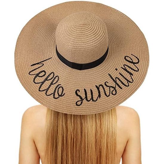 Chapeau De Soleil Capeline Femme à Large Bord - Pliable, Avec Fil D'Acier Mémoire, Sac De Rangement Inclus - 3