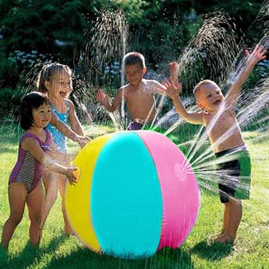 Quut - Set De Jardin 3 En 1 Avec Ballon Gonflable, Arrosoir Cana Et Raki (Rateau + Pelle) - Rose Banane