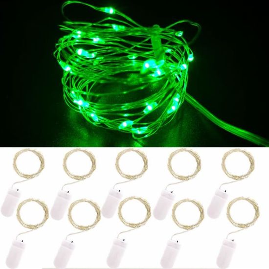 Guirlande Lumineuse Gcstnn 3M - 30 LEDs Avec Minuterie Auto - Piles AA - Étanche IP65 - Déco Intérieur/Extérieur Noël, Halloween, Patio