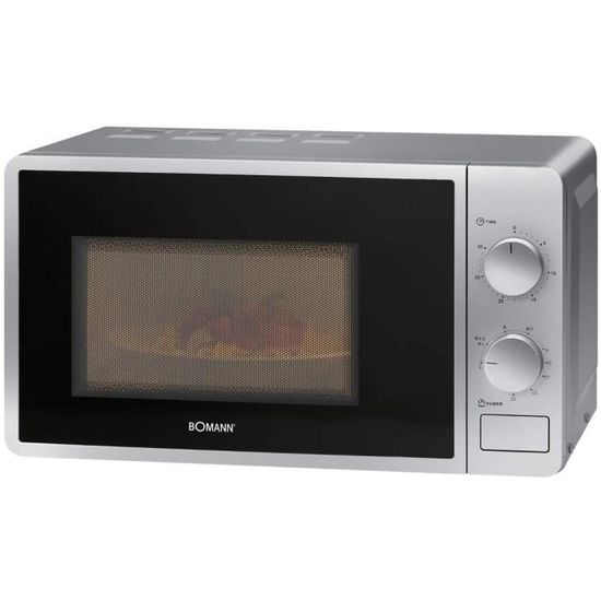 Four Micro-ondes Encastrable Bomann 3en1 - 25L - Micro-ondes 900W + Gril 1200W + Air Chaud 2200W - 8 Programmes Auto - Noir