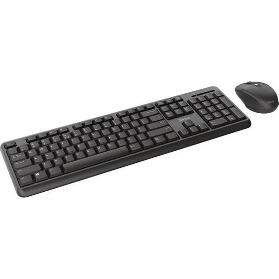 Ensemble Souris & Clavier Sans Fil Trust II AZERTY Noir prix Tunisie Ensemble Souris & Clavier Sans Fil Trust II AZERTY Noir prix Tunisie