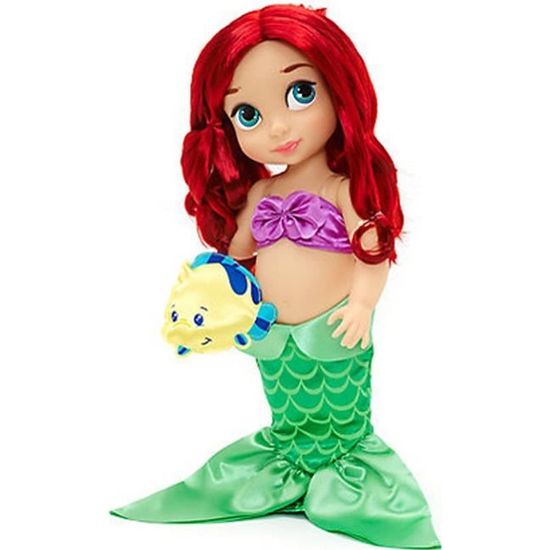 Poupée Ariel Animator Disney La Petite Sirène 39cm Fille Peluche Satin Flounder Cdiscount