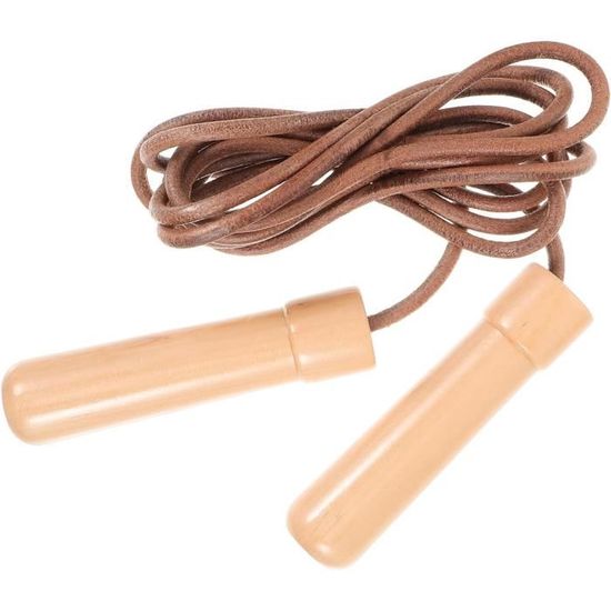 Toorx Corda Salto In Pelle Manopole Legno - Corde Salto Fitness
