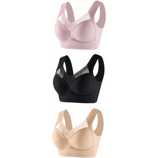 Lot De 3 Pièces Victoria's Secret : Sac Fourre-tout, Soutien-gorge Et Débardeur Rose Et Noir - Taille M - Neuf Avec étiquettes