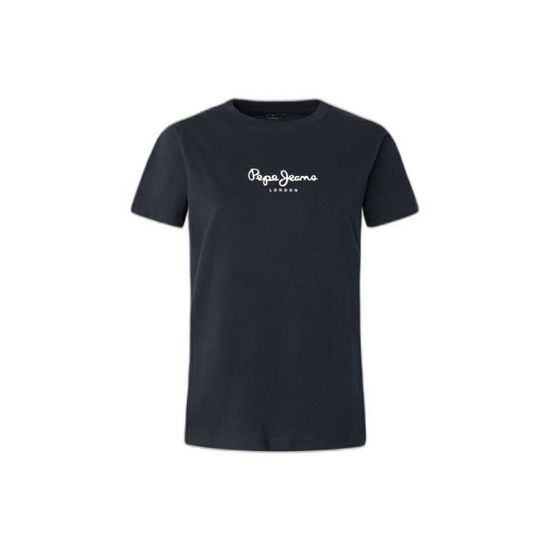 Pepe Jeans Camila T-Shirt Maniche Lunghe Donna – Girocollo, Regular Fit, Cotone BCI, Nero