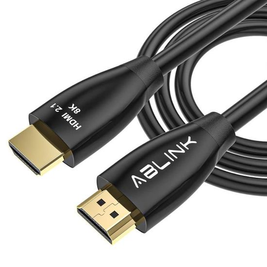 Câble HDMI 2.1 Court 8 K,câble HDMI Ultra Haut Débit à 90 Degrés