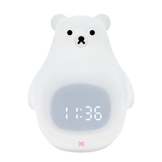 Réveil Veilleuse Animal Mignon – Horloge Numérique Sleep Trainer, Sons Apaisants, Luminosité Réglable, Pour Enfants