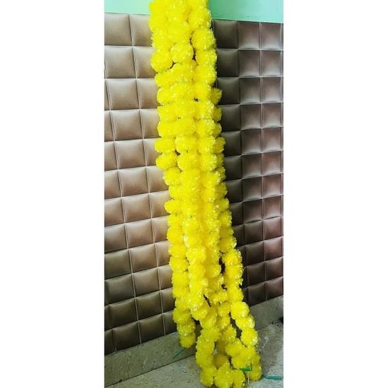 Décorations Jour Des Morts (Dia De Los Muertos) - 30 Fleurs De Souci Artificielles + Bannière Papel Picado - Pour Halloween, Diwali, Fêtes Mexicaines