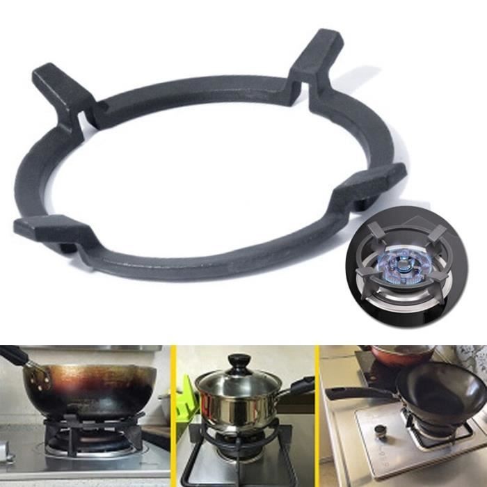 Wok Support en fonte Wok Support de casserole pour brûleurs couvercle de protection plaques de cuisson à gaz c CD26078575