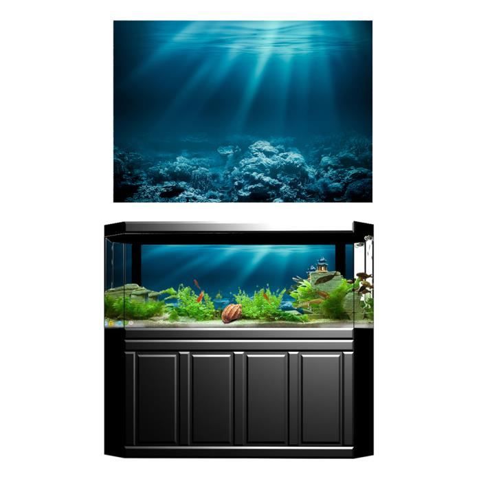 aquarium 3d fond autocollant aquarium décoration murale peinture pvc s