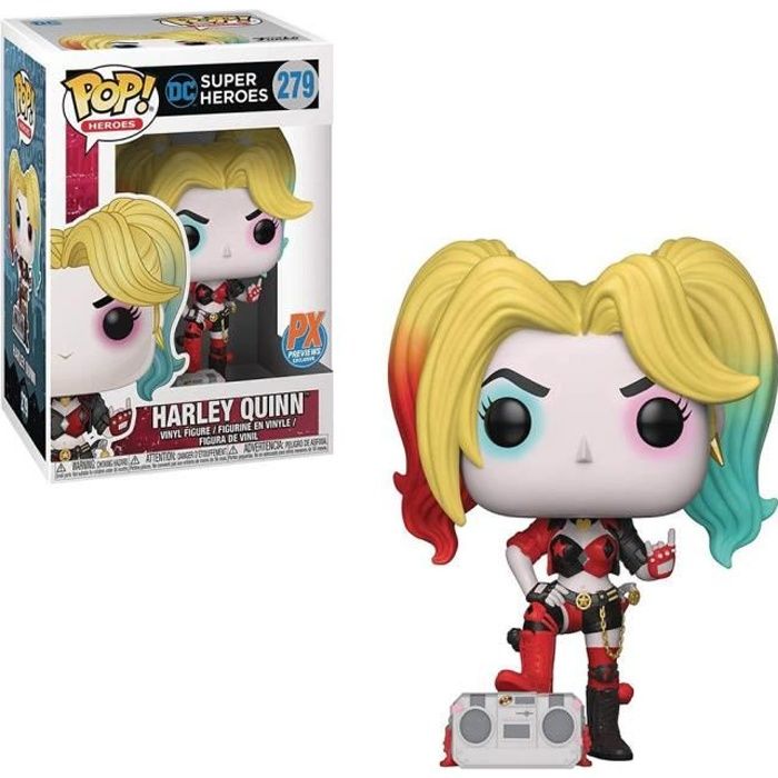 figurine Batman miniature Harley Quinn avec Boombox Rebirth US Pop! Vinyle