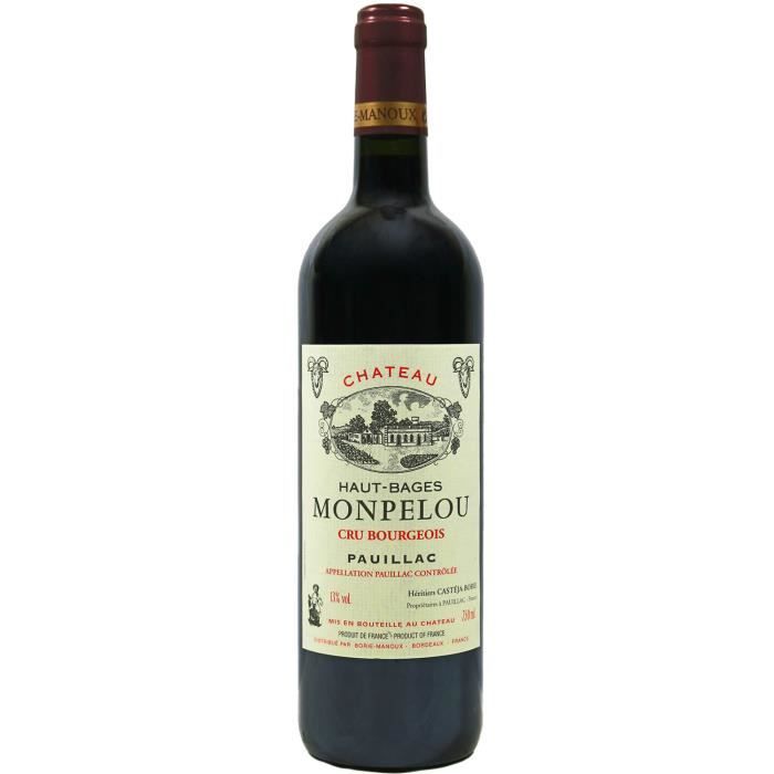 Château Haut-Bages Monpelou, Cru Bourgeois Pauillac (Bordeaux), 2014 - Vin Rouge