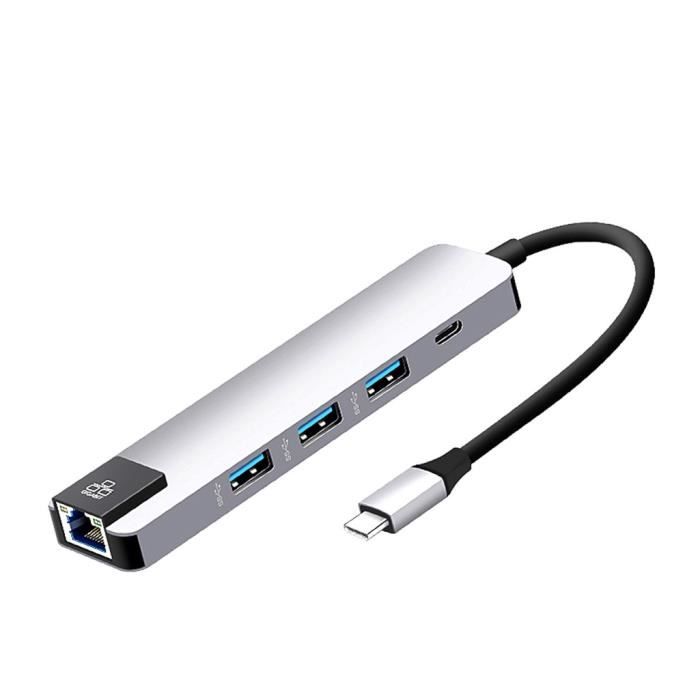 Heat-5in1 USB Type C Hub 4K Hdmi USB C un adaptateur LAN Gigabit Ethernet RJ45 HUB 134_bb134
