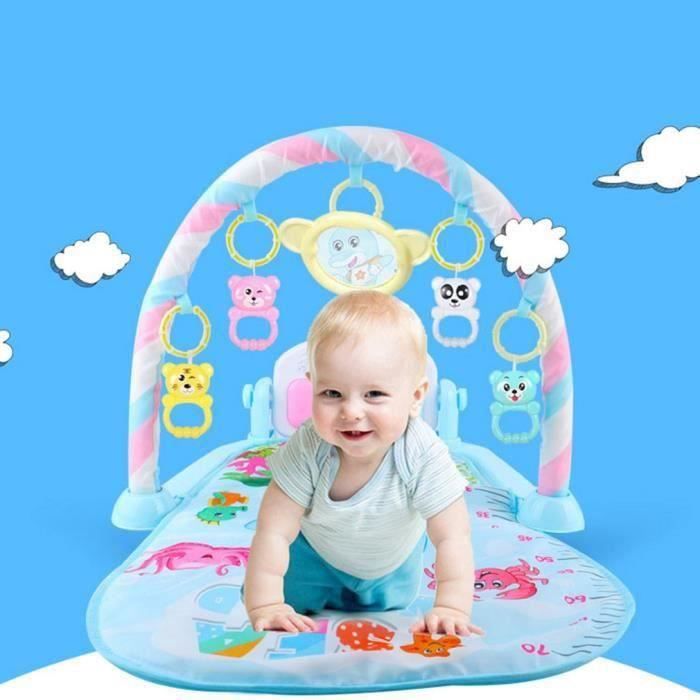 Bébé Tapis de jeu Piano jouet éducatif 810mmx560mmx450mm Bleu marine