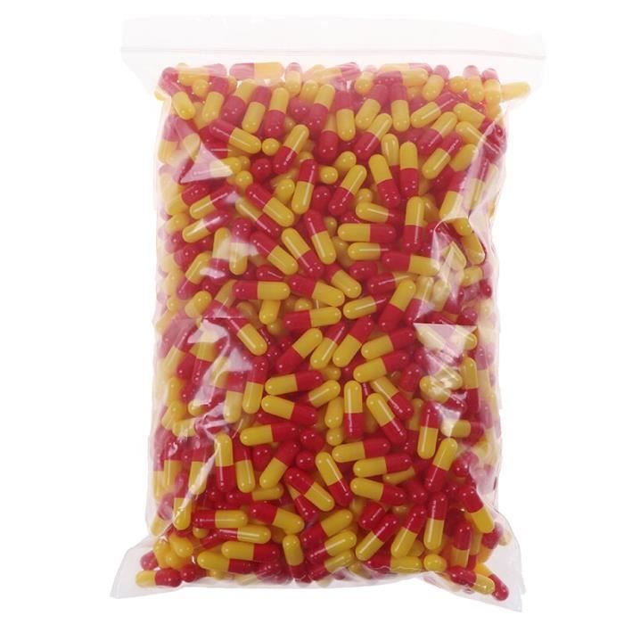 1000 pièces-sac Capsule de gélatine vide Capsule de gélatine vide Capsule de gélatine dure Gel cachère clair pour le sto SD10231