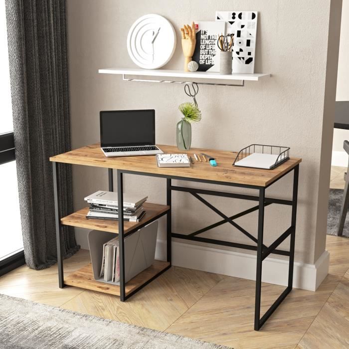 Yurupa d'ordinateur Table de Bureau PC Table à Domicile Station de Travail Style Industriel Vintage VG23-A