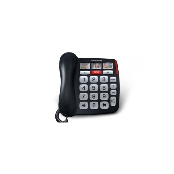 Téléphone Senior Thomson SEREA 520 SAFY Noir