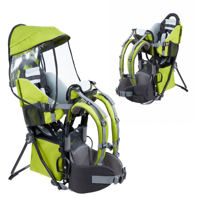 Porte Bébé Randonnée Ergonomique Support Dorsal Vert