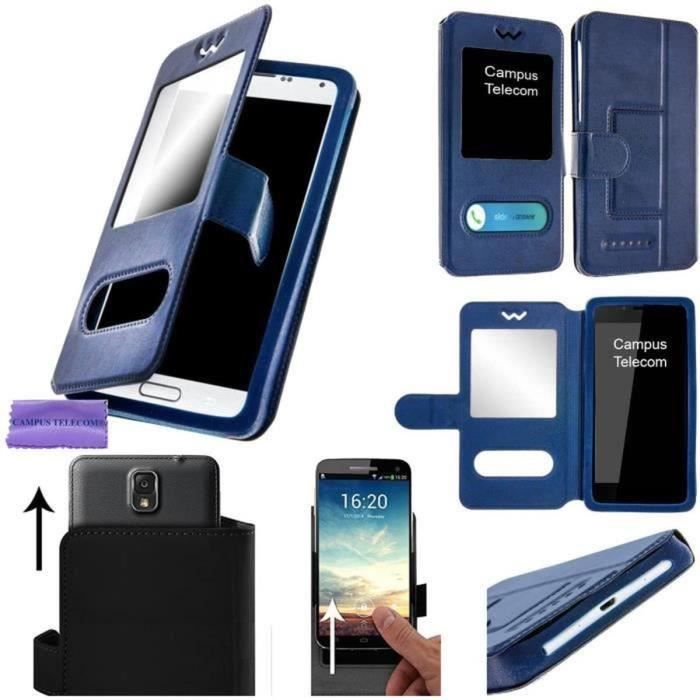 Etui Housse Coque Fenêtre Pour BLACKVIEW BV8000 PRO Bleu (5\