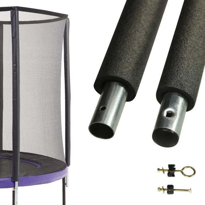 Un poteau de filet de sécurité Ø32mm pour trampolines (longeur 212 cm)