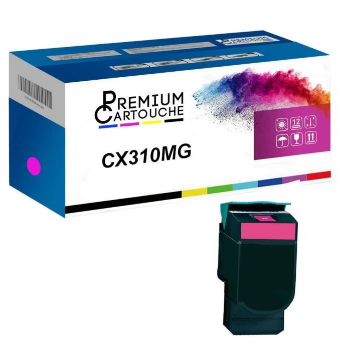 Toner 80C0S30 Magenta Compatible pour Lexmark CS310dn CS310n CS410dn CS410dtn CS410n CS510de CS510dte CX310dn CX310n CX410de CX410d