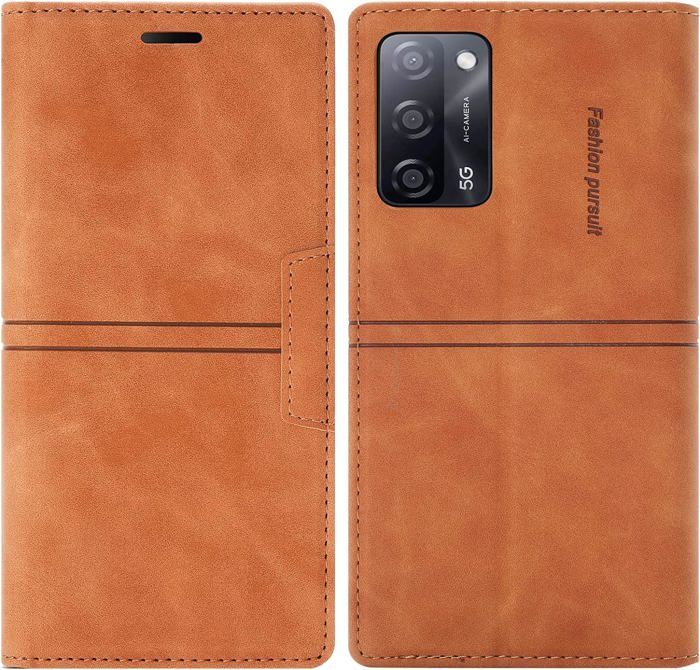 Coque Oppo A52/A72/A92, Etui Portefeuille [Magnétique] TPU Antichoc en Cuir PU [Fentes pour