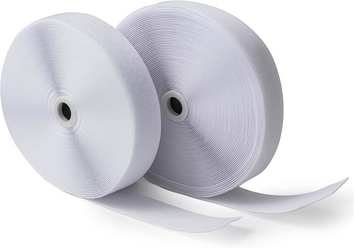 Rouleau De Ruban Adhésif VELCRO (Hook & Loop) YKK Rouge 25 Yards - à Coudre - Neuf