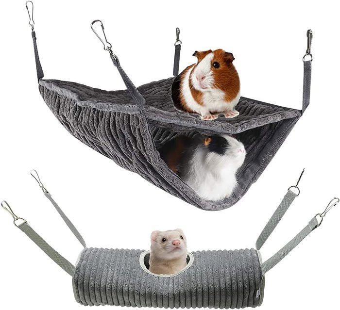 Comparer les prix de Hamac pour petits animaux, lit pour furet, hamac et cage tunnel pour rat, hamster, écureuil, écureuil volant, accessoires pour coch